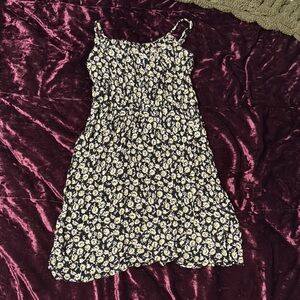 Art Class Black and White Sleeveless Sundress